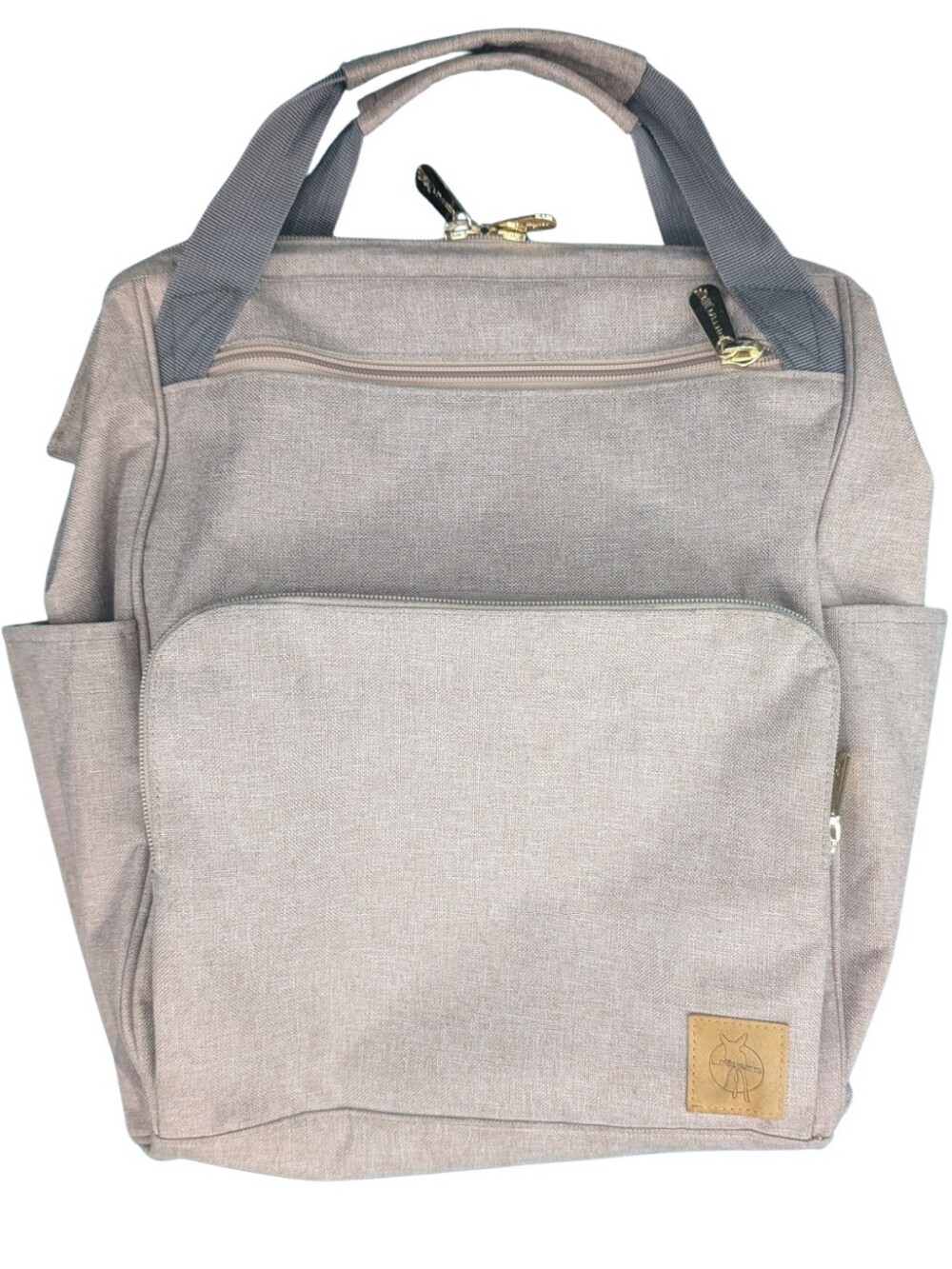 Lässig Glam Goldie Convertible Diaper Bag Backpack Rose Pink Gold Hardware